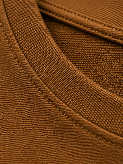 Camel-brown boxy tee