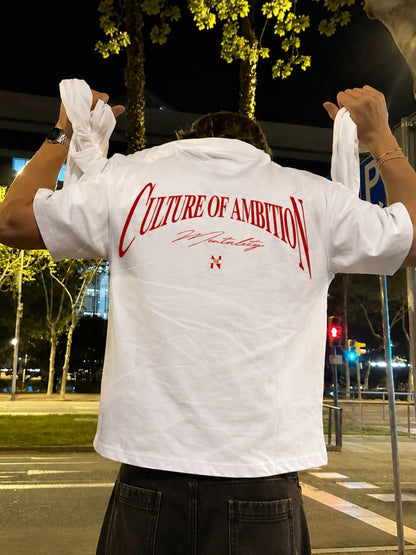White Culture Oversized Boxy-fit tee
