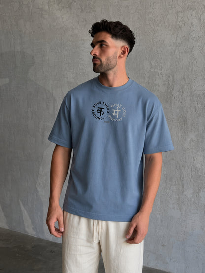KARMA Oversized Blue T-Shirt