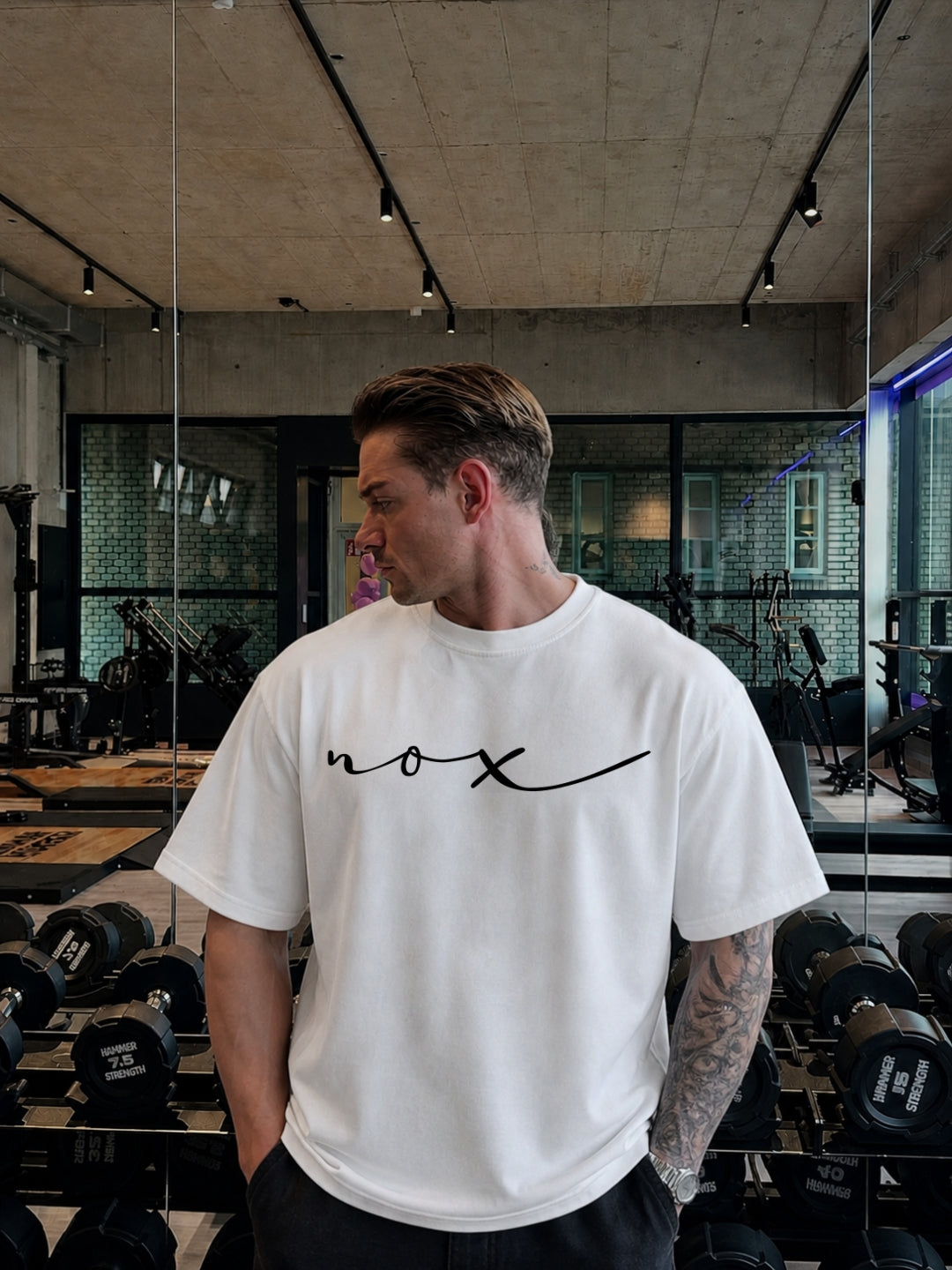 Limits Are Meant To Be Broken: White Oversized T-Shirt