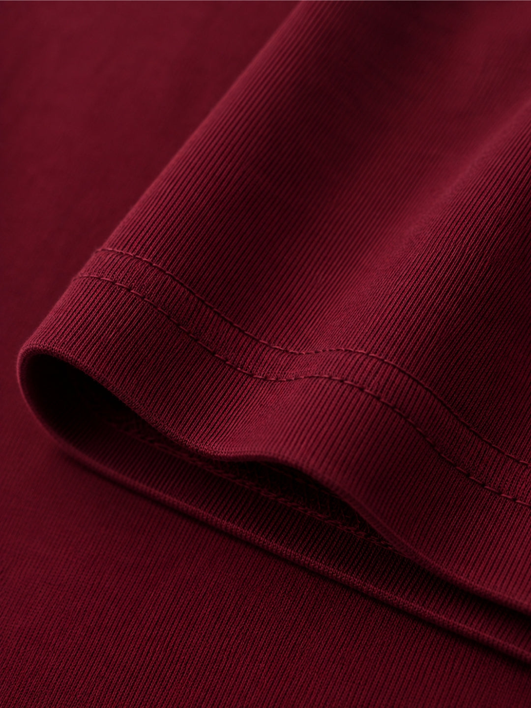 Maroon boxy tee