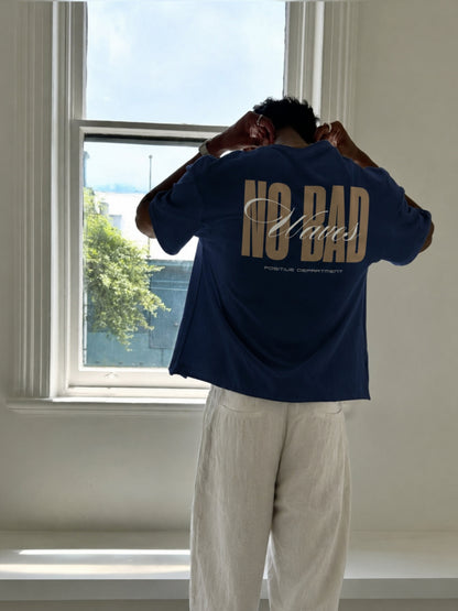 Good vibes only - Navy-blue Oversized T-Shirt