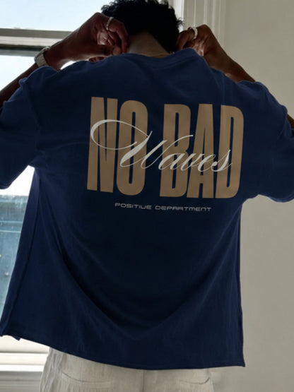 Good vibes only - Navy-blue Oversized T-Shirt