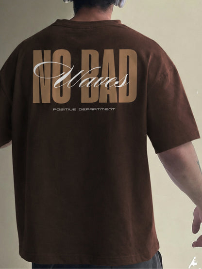 Good vibes only - Brown Oversized T-Shirt