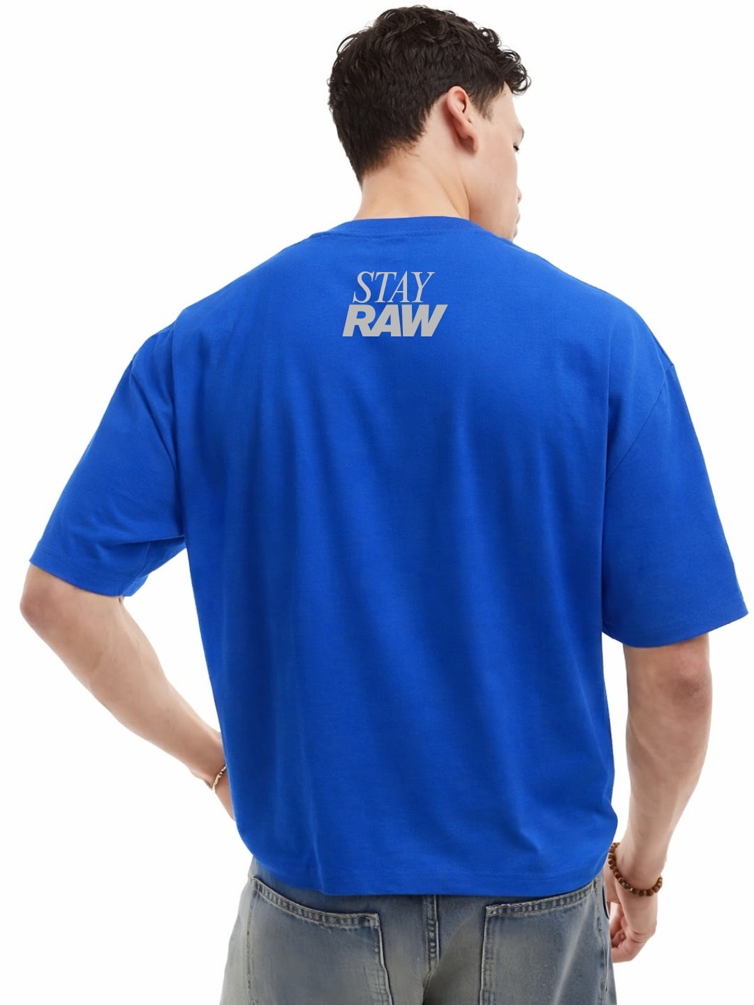 Men’s Blue Oversized Progress T-Shirt