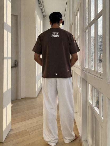 Men’s Brown Oversized Progress T-Shirt