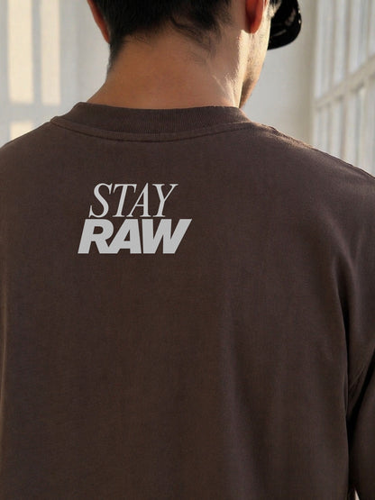 Men’s Brown Oversized Progress T-Shirt