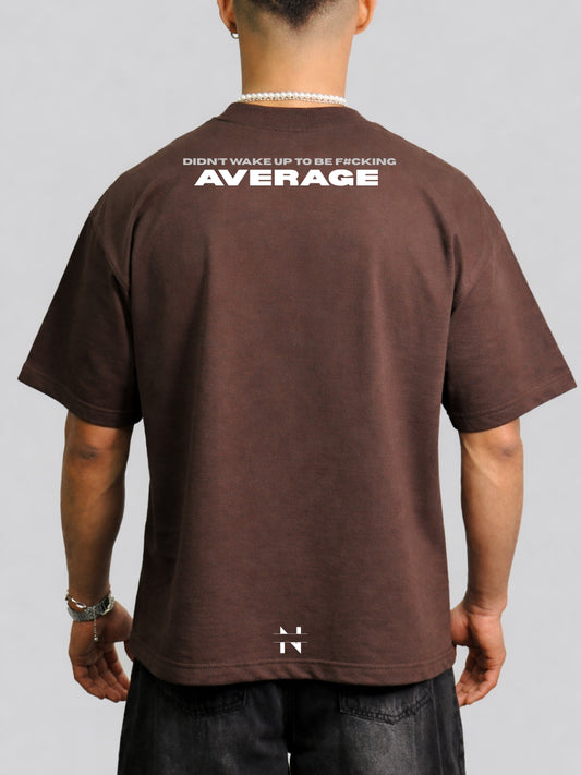 Psychopath Brown Oversized T-Shirt