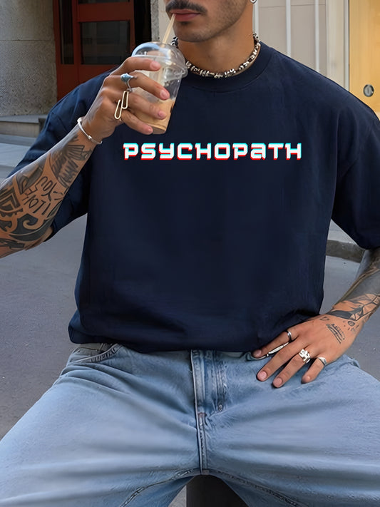 Psychopath Navy Blue Oversized Tee