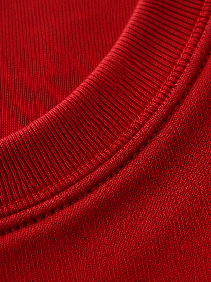 Red boxy tee