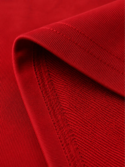 Red boxy tee