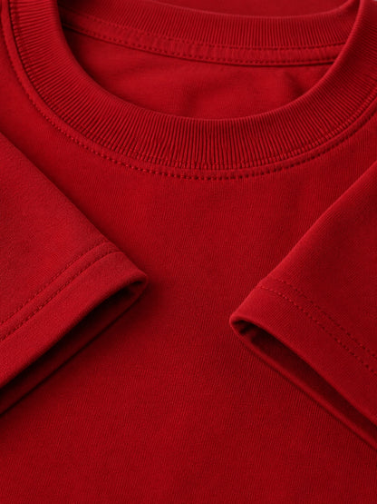 Red boxy tee
