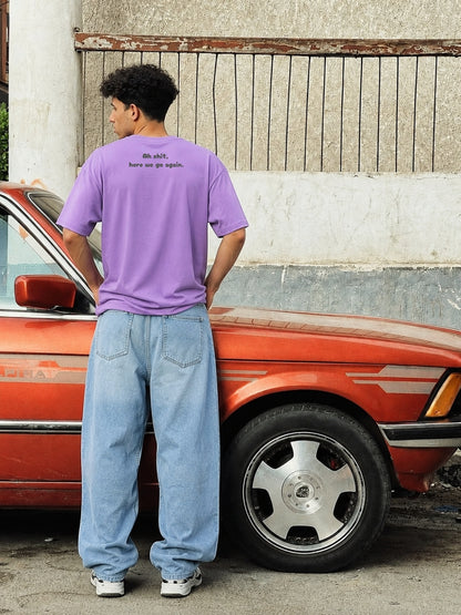Lavender Oversized Boxy-fit t-shirt