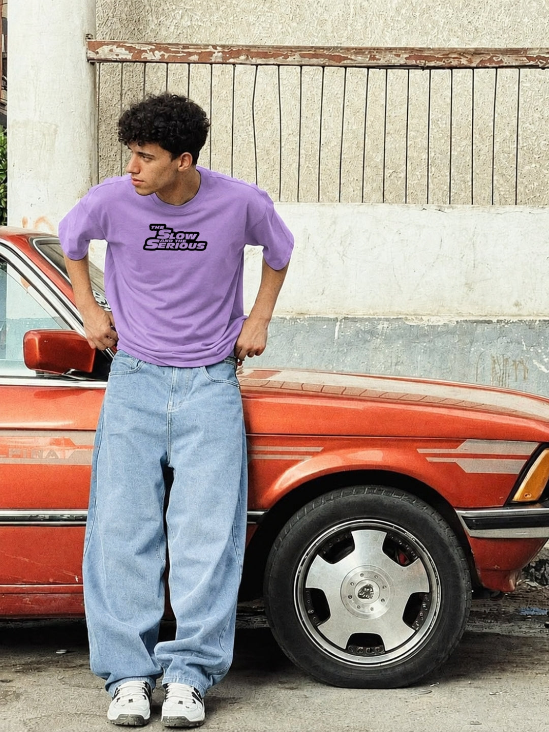 Lavender Oversized Boxy-fit t-shirt