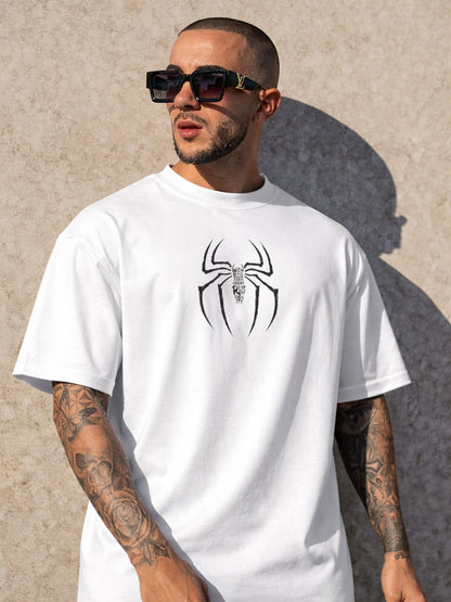 STAY WITH ME - SPIDERMAN Oversized White tee